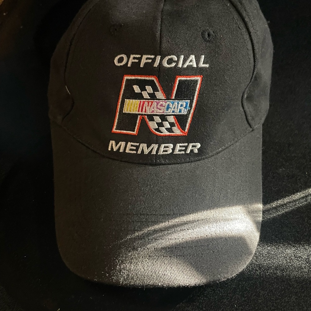 Nascar Black Embroidered 'Official Member' Baseball Cap